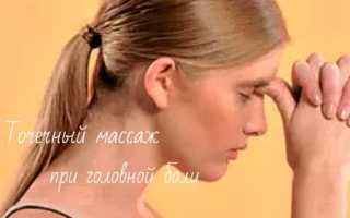 На какие точки нажимать чтобы не болела голова